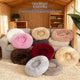 Machine-Washable Plush Round Dog Bed – Orthopedic Comfort