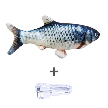 Motion-Activated Fish Cat Toy - USB Rechargeable Flopping Interactive – features