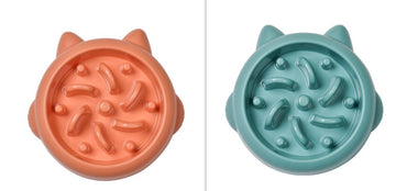 Slow Feeder Dog Bowl - Anti-Choking Stainless Steel Pet Dish – color options