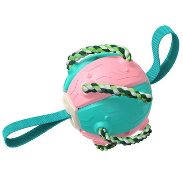 Interactive Dog Soccer Ball - Chew-Resistant Football with Grip Tabs – detail view