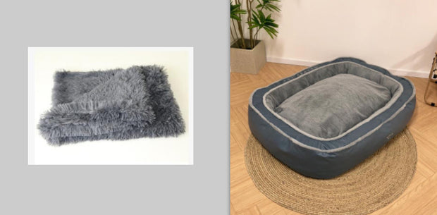Dog Sleeping Bag Bed – Soft Warming Cushion Kennel – detail view