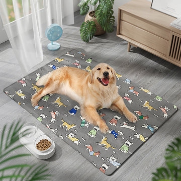 Durable Chew-resistant Moisture-proof Ice Silk Dog Bed – color options