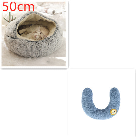 nest mode enclosed round pet bed small dog size XL