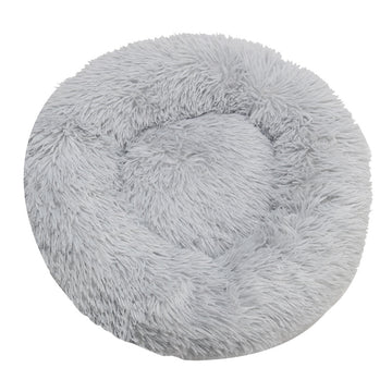 Machine-Washable Plush Round Dog Bed – Orthopedic Comfort – lifestyle photo