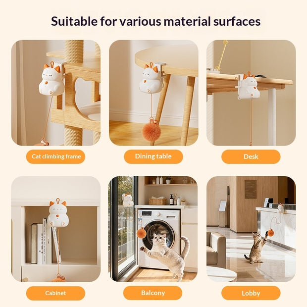Elevating Smart Cat Ball Toy – Automatic Self-Play Roller – in use