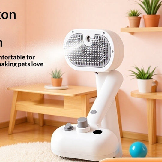 One-Click Pet Hair Removal Spray Brush – Fluff & Fur Lifter