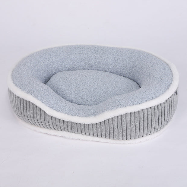 Orthopedic Memory Foam Pet Bed – Self-Warming Velvet Cushion for Dogs & Cats – close-up