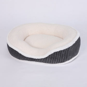 Orthopedic Memory Foam Pet Bed – Self-Warming Velvet Cushion for Dogs & Cats – in use