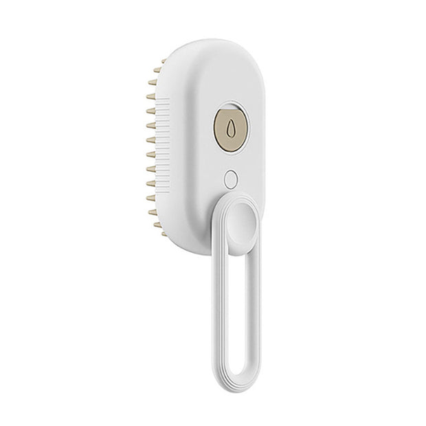3-in-1 Electric Steam Pet Brush – Grooming Spray & Massage Comb – detail view