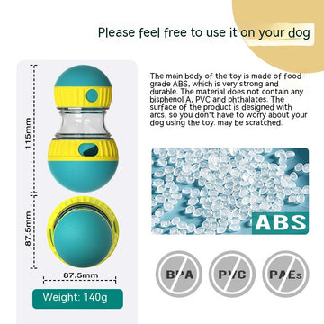 Food-Dispensing Dog Tumbler – Treat Puzzle Toy for Interactive Feeding – color options