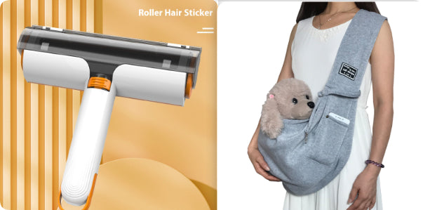 Pet Hair Remover Roller - Washable Lint Brush for Dog & Cat Fur – angle view