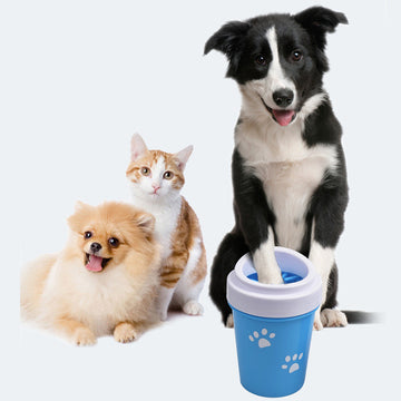 Silicone Dog Paw Cleaner Cup – Portable Foot Wash for Muddy Paws – lifestyle photo