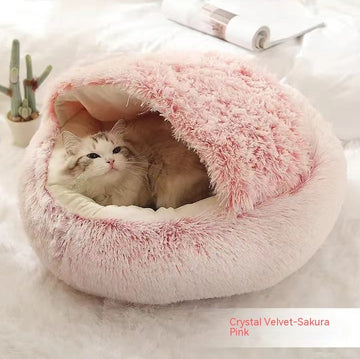 portable fold design round pet cushion bed travel