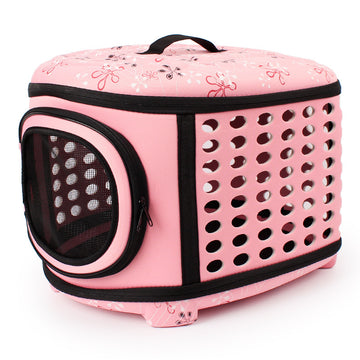 Foldable EVA Pet Carrier – Airline-Approved Waterproof Travel Tote for Cats & Small Dogs – pet wearing