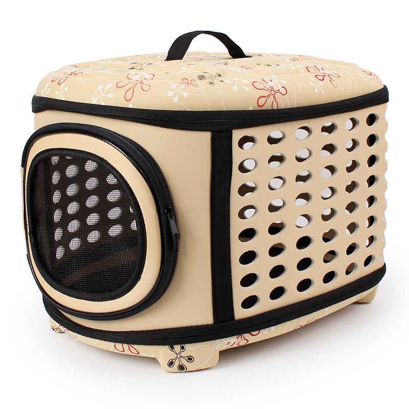 Portable Foldable EVA Pet Carrier | Airline Approved Travel Tote | Waterproof Lightweight Puppy Kitten Bag - kindoPet