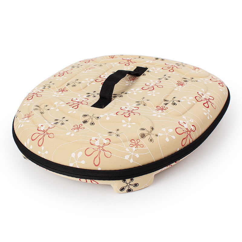 foldable EVA pet carrier collapsed flat for compact storage