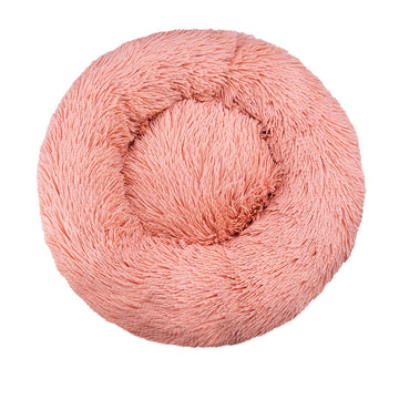Machine-Washable Plush Round Dog Bed – Orthopedic Comfort – detail view