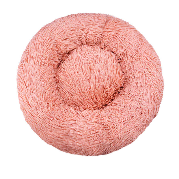 Machine-Washable Plush Round Dog Bed – Orthopedic Comfort – detail view