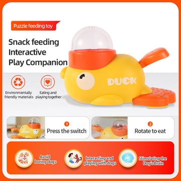 Duck Puzzle Feeder – Interactive Treat Dispenser for Dogs – size reference