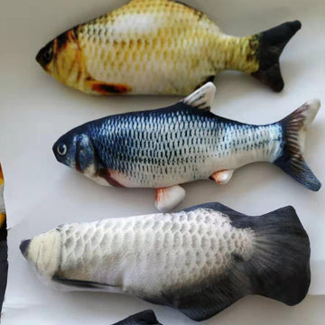 Motion-Activated Fish Cat Toy - USB Rechargeable Flopping Interactive – features