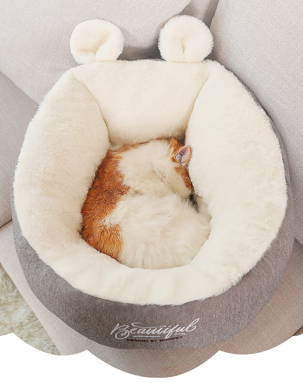 Dog Sleeping Bag Bed – Soft Warming Cushion Kennel – in use