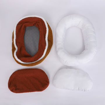 Orthopedic Memory Foam Pet Bed – Self-Warming Velvet Cushion for Dogs & Cats – detail view