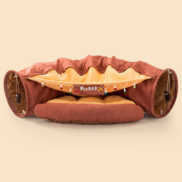 Collapsible Cat Tunnel Toy - Durable Play Tube for Indoor Fun – size reference