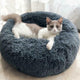 Round Plush Pet Nest Bed - Cozy Kennel for Small Dogs & Cats