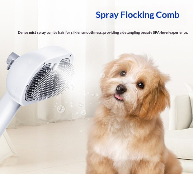 One-Click Pet Hair Removal Spray Brush – Fluff & Fur Lifter – detail view