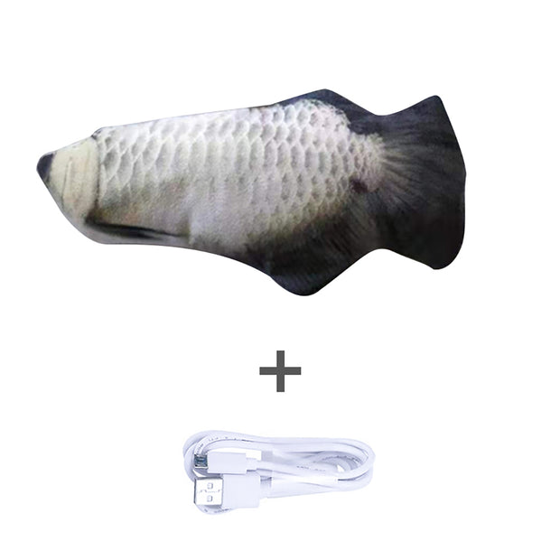 Motion-Activated Fish Cat Toy - USB Rechargeable Flopping Interactive – pet wearing