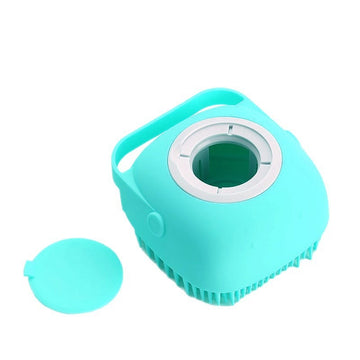Soft Foaming Bath Brush – Pet Massage Grooming Tool – detail view