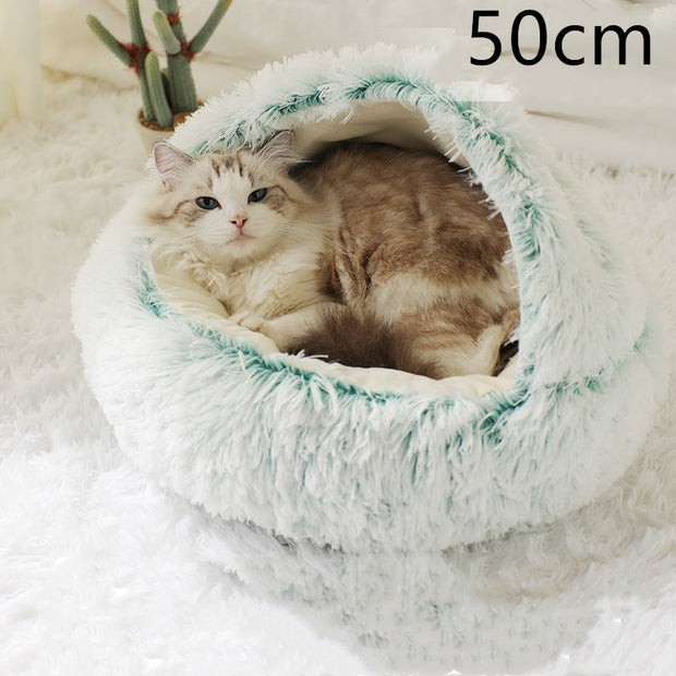 shape retention after wash round plush pet cushion