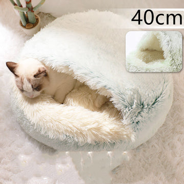 size L 60cm round winter pet bed medium dog comfort