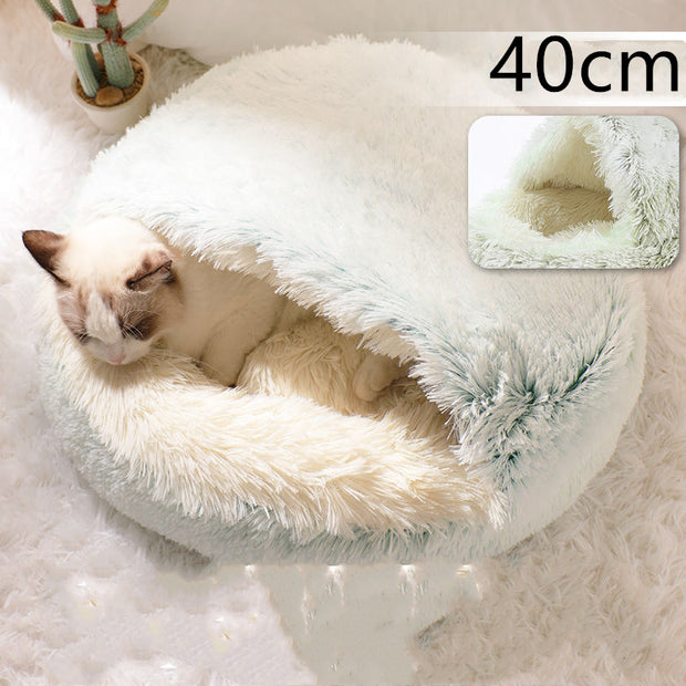 size L 60cm round winter pet bed medium dog comfort