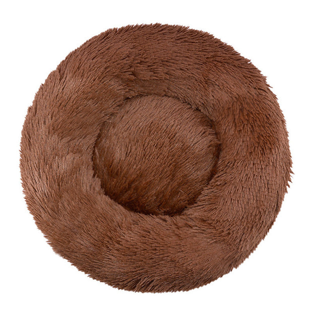 Machine-Washable Plush Round Dog Bed – Orthopedic Comfort – size reference