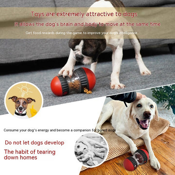 Food-Dispensing Dog Tumbler – Treat Puzzle Toy for Interactive Feeding – features