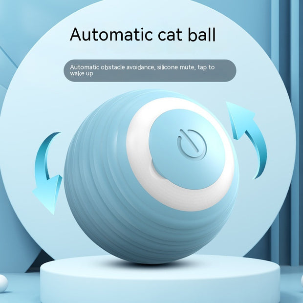 USB Rechargeable Smart Cat Ball Toy – Automatic Rolling Ball for Indoor Cats – lifestyle photo