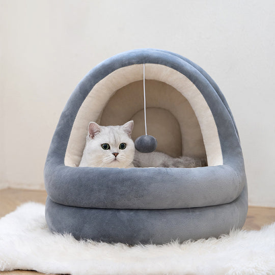 Soft Cat House Bed – Cozy Sofa Cave for Kittens & Small Pets