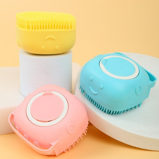 Soft Foaming Bath Brush – Pet Massage Grooming Tool