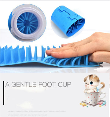 Silicone Dog Paw Cleaner Cup – Portable Foot Wash for Muddy Paws – detail view