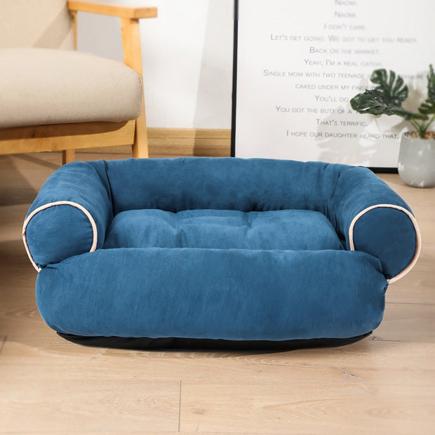 Plush Dog Sofa Sleeping Bag – Warm Enclosed Pet House Kennel – close-up