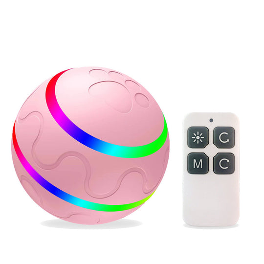 USB Cat Ball Toy - Self-Rotating Interactive Roller – side view