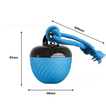 Chew-Resistant Dog Toy Ball – Teething Relief & Play – side view