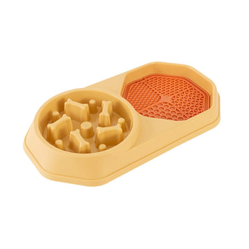Slow Feed Pet Bowl – Anti-Gulping Maze Dish – lifestyle photo