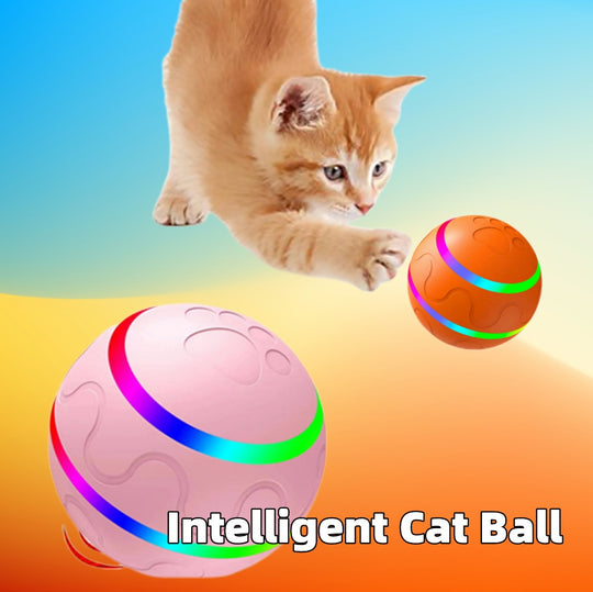 USB Cat Ball Toy - Self-Rotating Interactive Roller