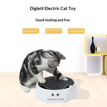Automatic Plush Mouse Cat Turntable Toy – Electric Spinner – detail view