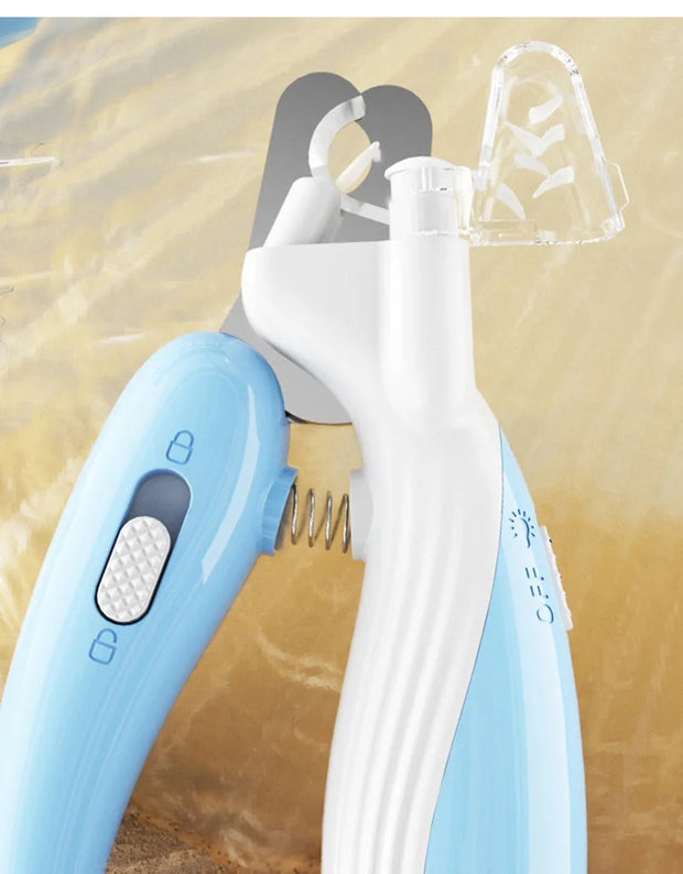 Cordless Pet Nail Grinder - LED Light for Safe Trimming – in use