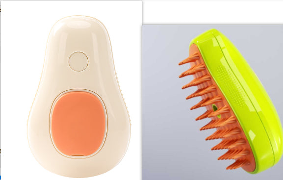 Steamy Pet Brush – Electric Steam Grooming Comb for Cats & Dogs – detail view