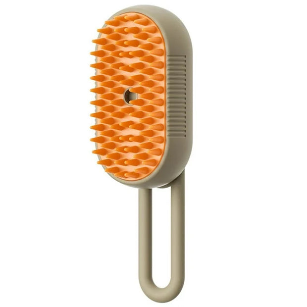 3-in-1 Electric Steam Pet Brush – Grooming Spray & Massage Comb – pet wearing