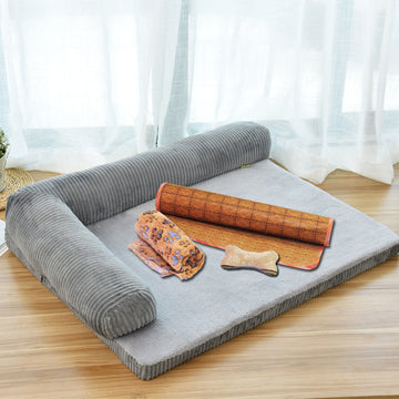 Orthopedic Dog Bed - Memory Foam Pet Mattress with Removable Cover – close-up